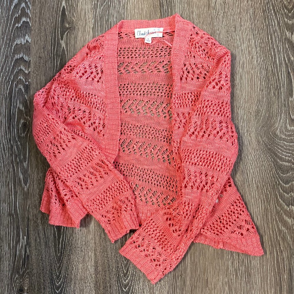 Peach Knitted Cover Up